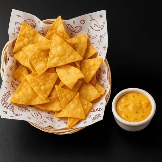 Chips & Tandoori Queso.