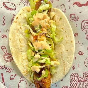 Chicken Seekh Kabab Taco